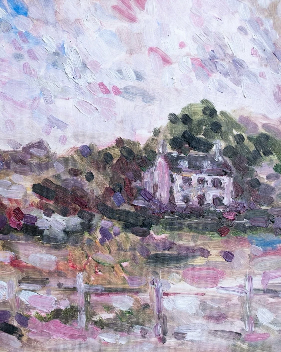 At the weekend I had the pleasure of painting a clients house in Wiltshire - a romantic impressionist colour palette and a wonderfully sunny day! 🏠
I have availability for 1 more commission before the end of the year, so do DM me for more informati