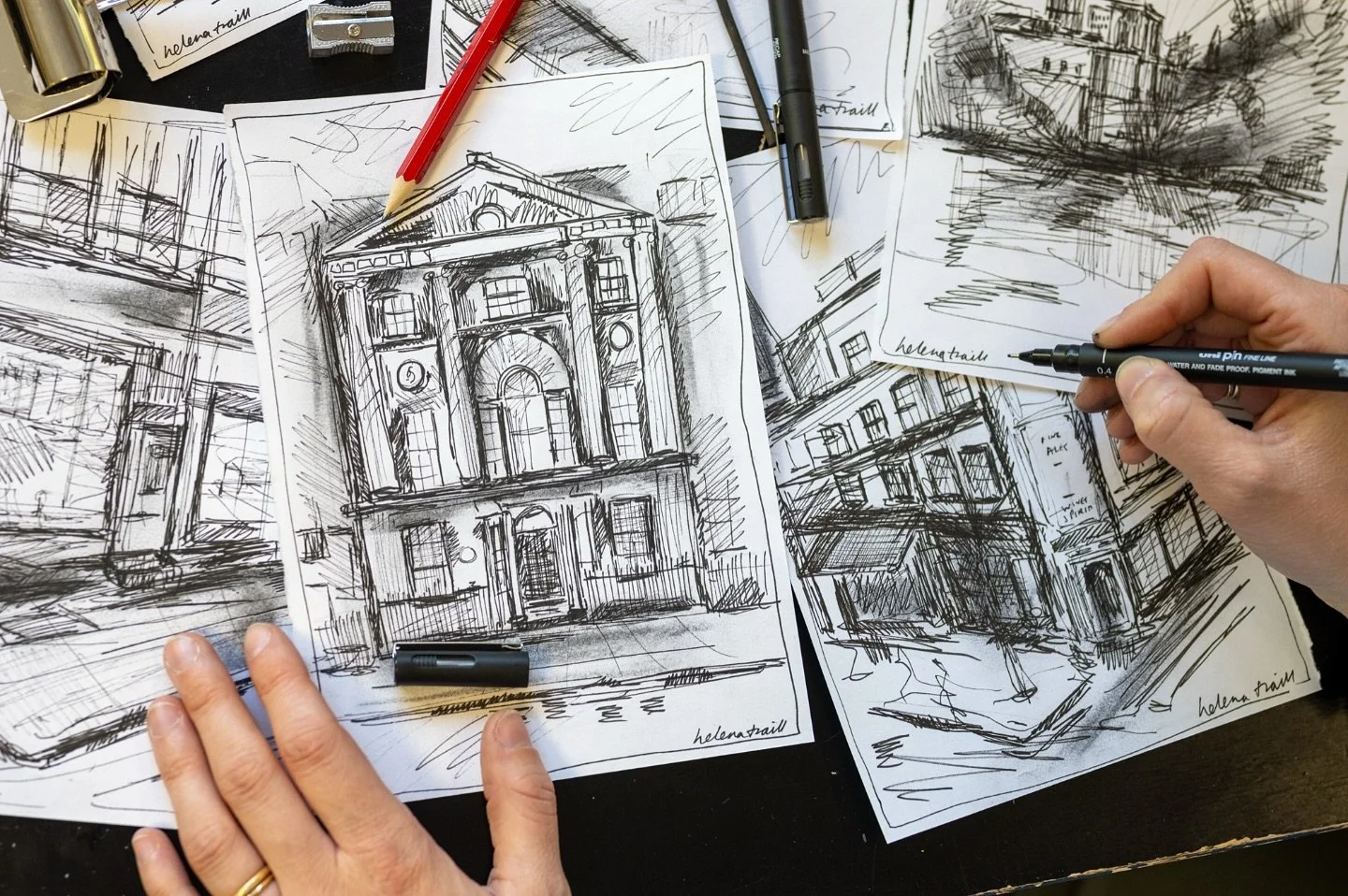Looking back at my Urban London sketches which were on display at the @rsahouse this summer. These sketches will be for sale as part of my yearly Studio Sale in November. DM me for more information. 🎨

#LondonArt #christmaspresents #Sketches #Studio