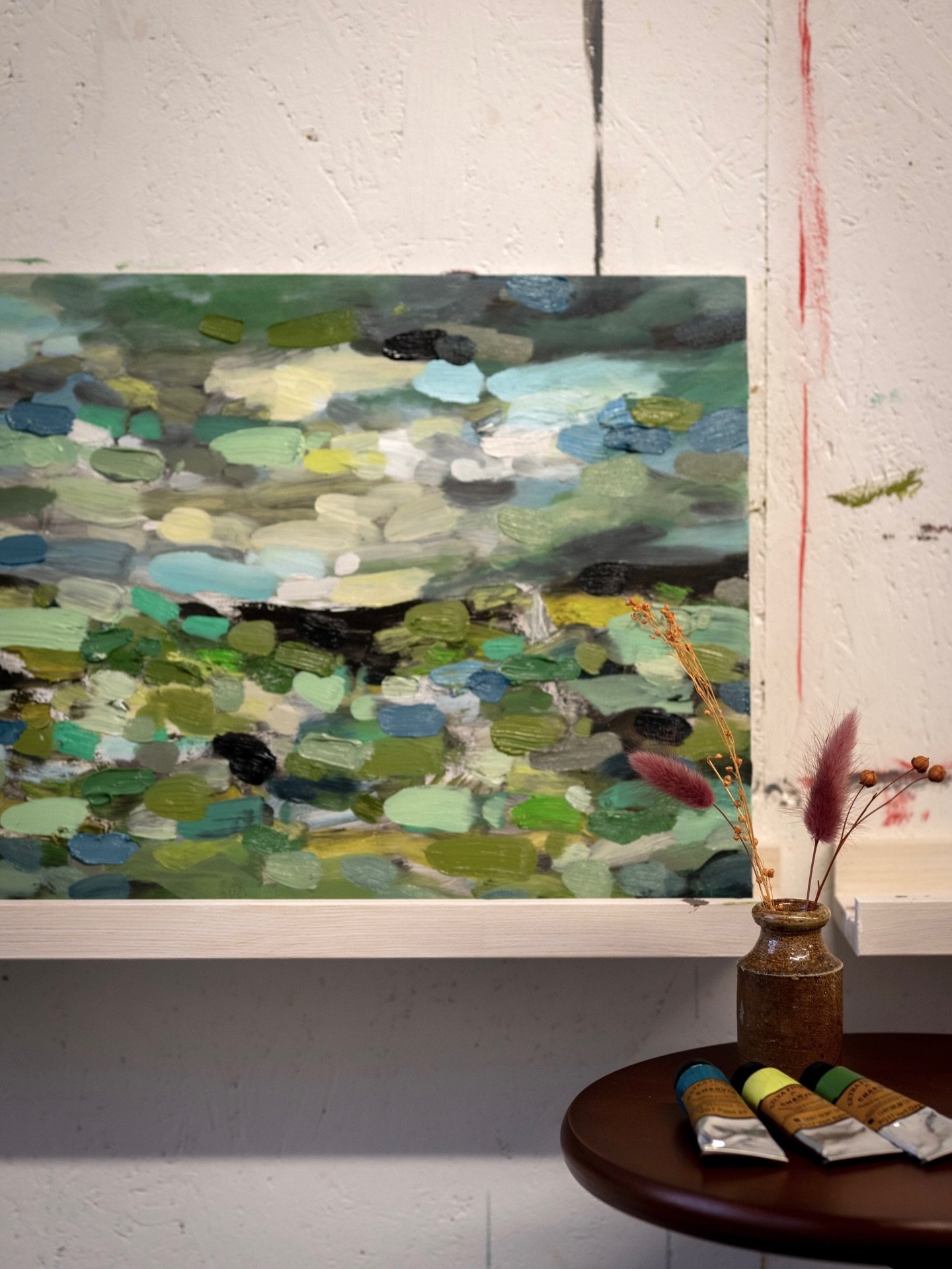 No. 256 Garden of England &ndash; Kent
30 x 42 cm, Oil on Canvas Board, By Helena Traill, 2026

This work is for sale as part of the #ORGANICS series by sculptor Jill Berelowitz @jillberelowitz and painter Helena Traill @helenatraill

For enquiries a