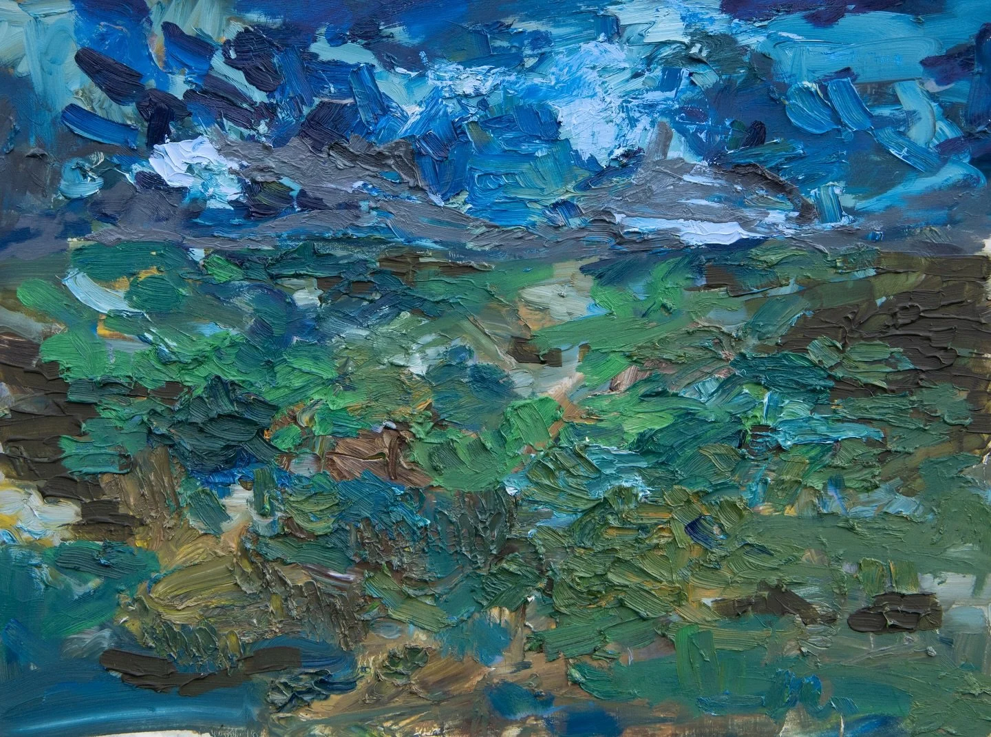 No. 31 Garden of England &ndash; Dorset
60 x 80 cm, Oil on Canvas Board, By Helena Traill, 2024-26

This work is for sale as part of the #ORGANICS series by sculptor Jill Berelowitz @jillberelowitz and painter Helena Traill @helenatraill

For enquiri