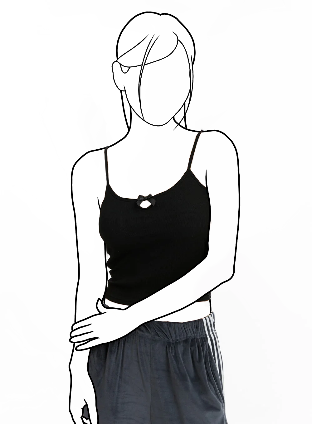 Základné tielko s U výstrihom