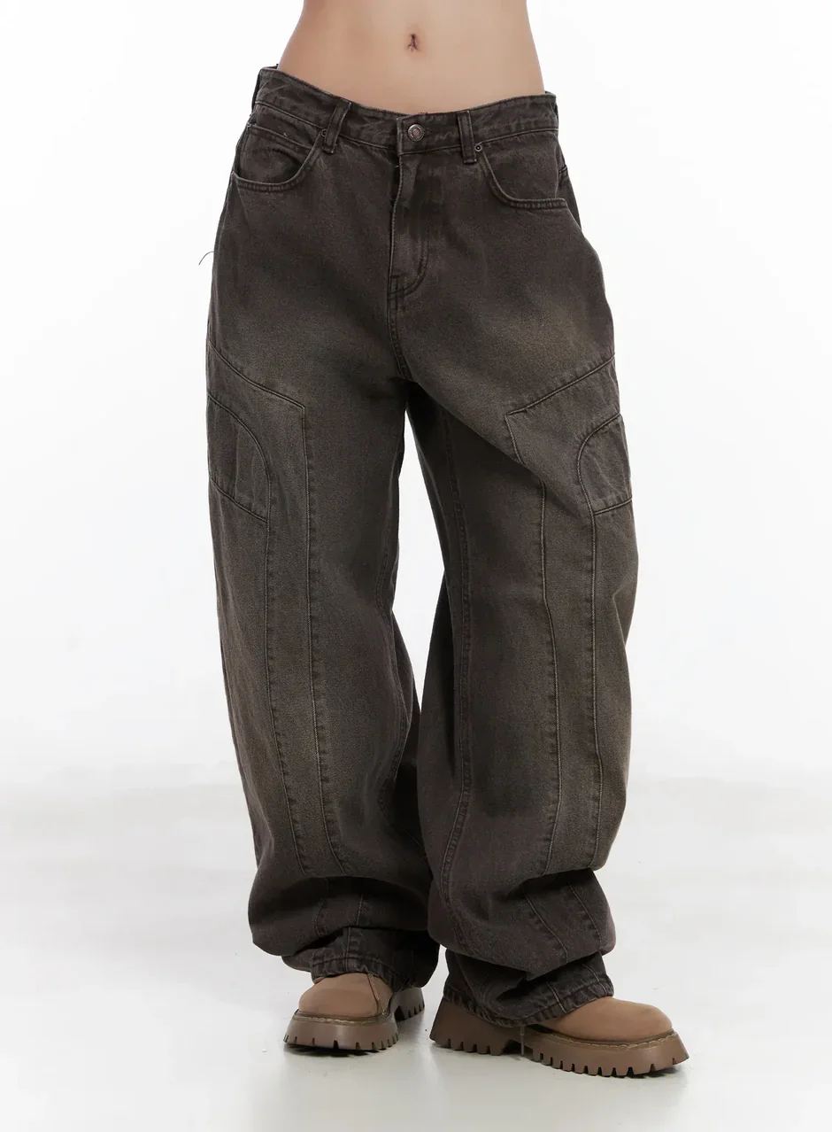 Elia oprané baggy džínsy