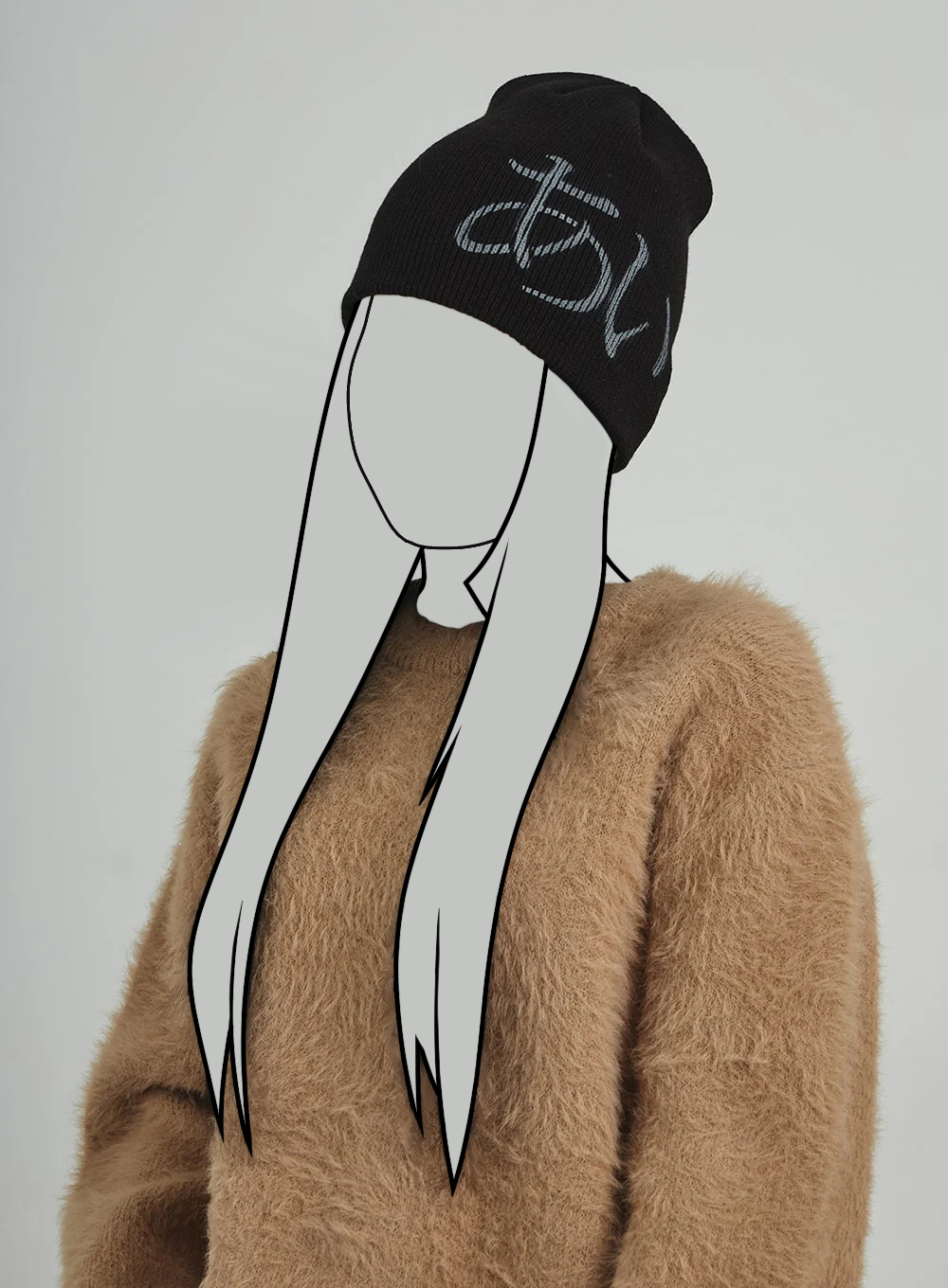 Japonská čiapka s nápisom