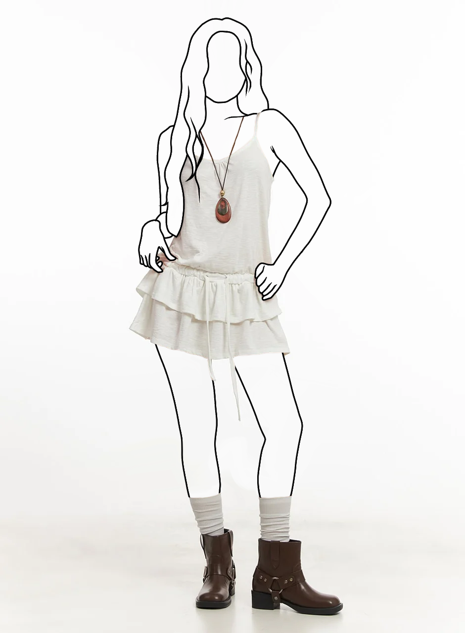 Mini šaty s vrstvenou sukňou