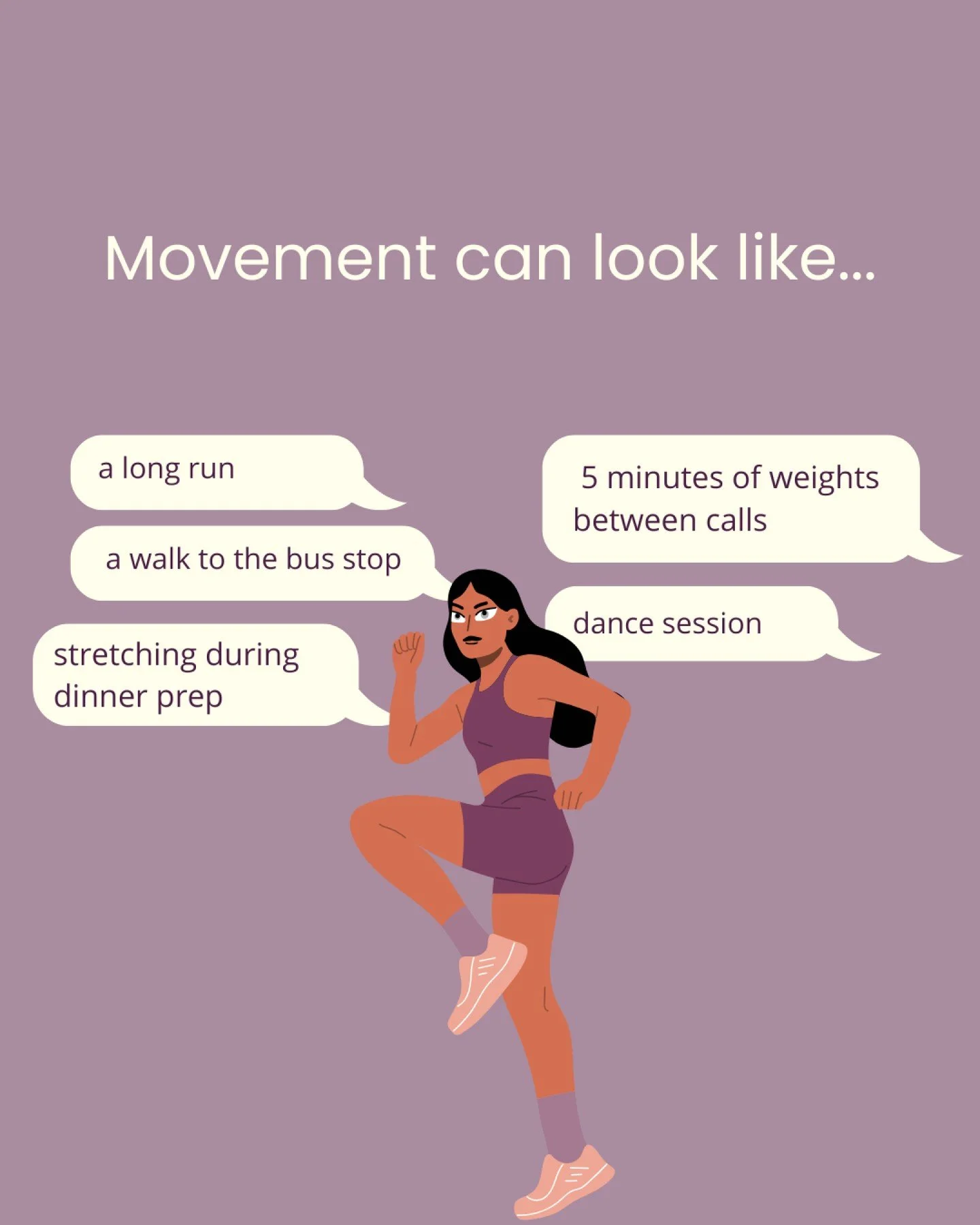 As a therapist, I remind clients all the time: exercise doesn’t have to be all-or-nothing. Movement can look like a long run, a walk to the bus stop, or even 5 minutes between calls. 🏃‍♀️💛
What matters most is how it supports your mental