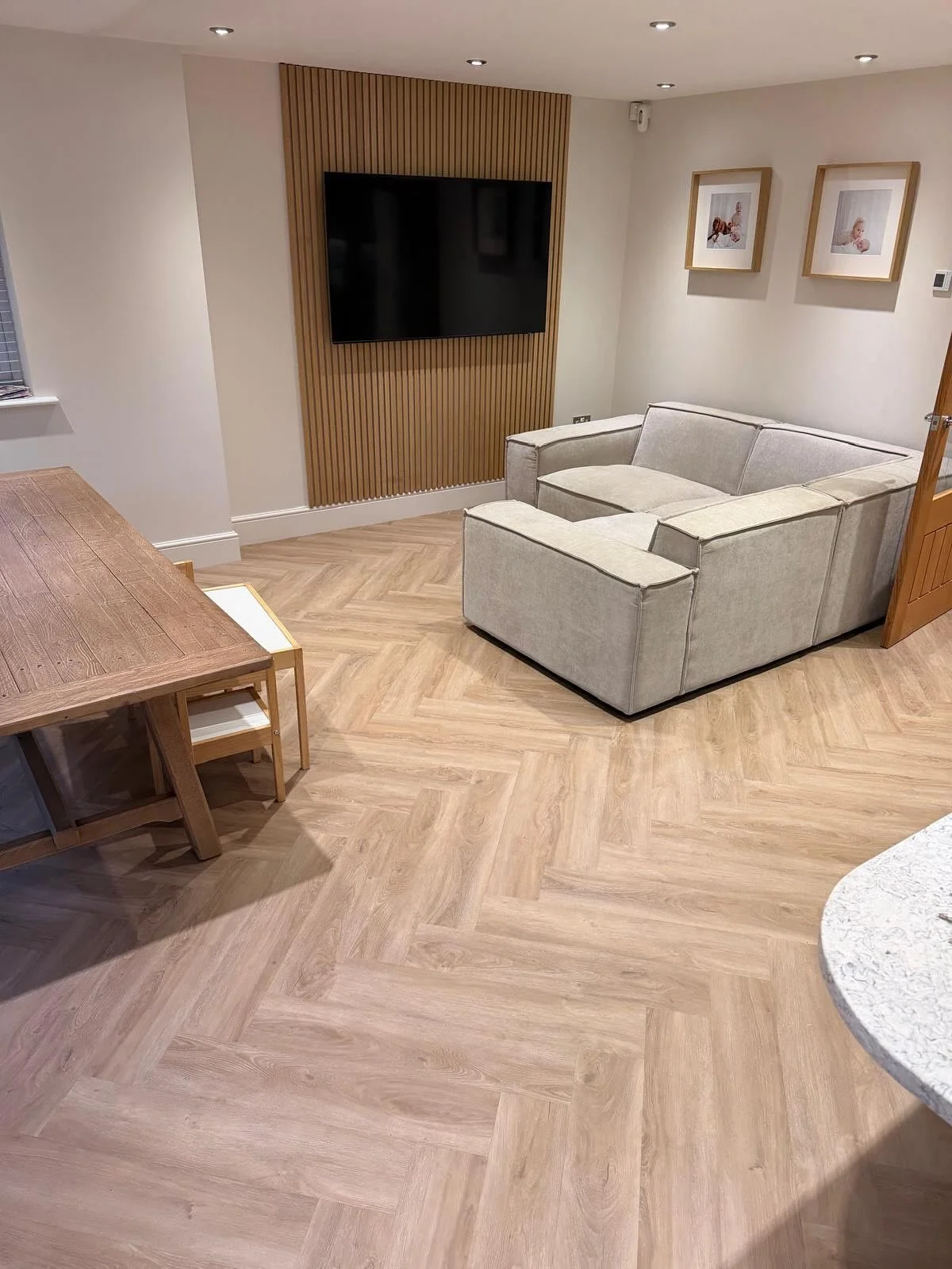 ✨ Invictus Maximus | Herringbone Flooring ✨

A foundation of strength, precision, and timeless luxury.
Our herringbone flooring is meticulously engineered, where every angle aligns with intention and every detail reflects uncompromising craftsmanship