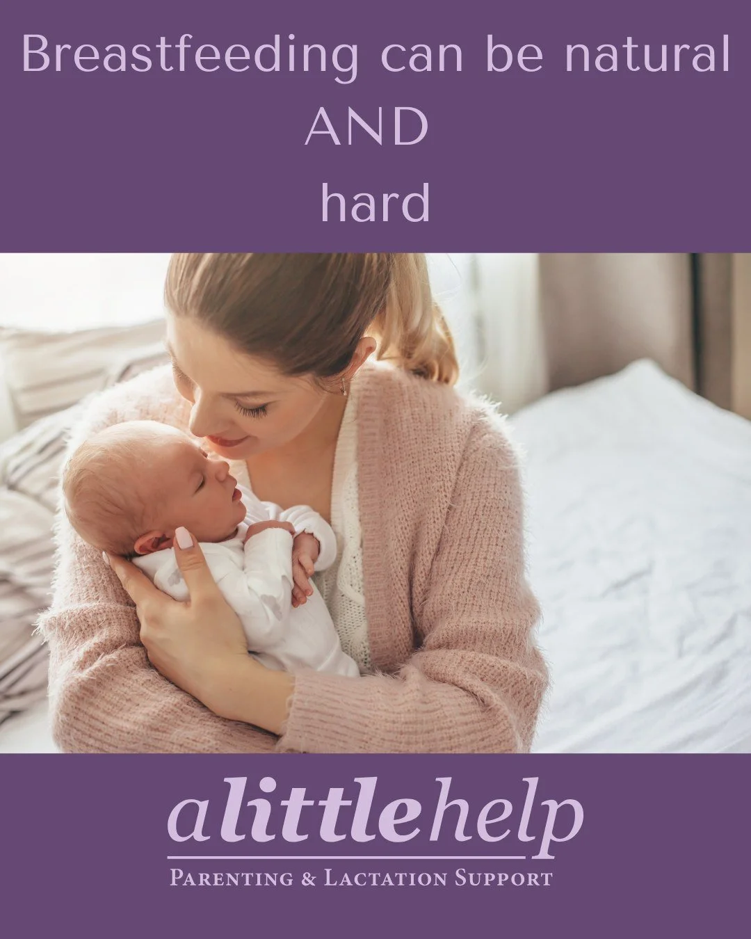 Two things can be true at the same time. 

Breastfeeding can feel instinctive, but also overwhelming in the beginning.
Natural, yet can be incredibly hard at first.

If you&rsquo;re finding it challenging, it doesn&rsquo;t mean you&rsquo;re doing it 