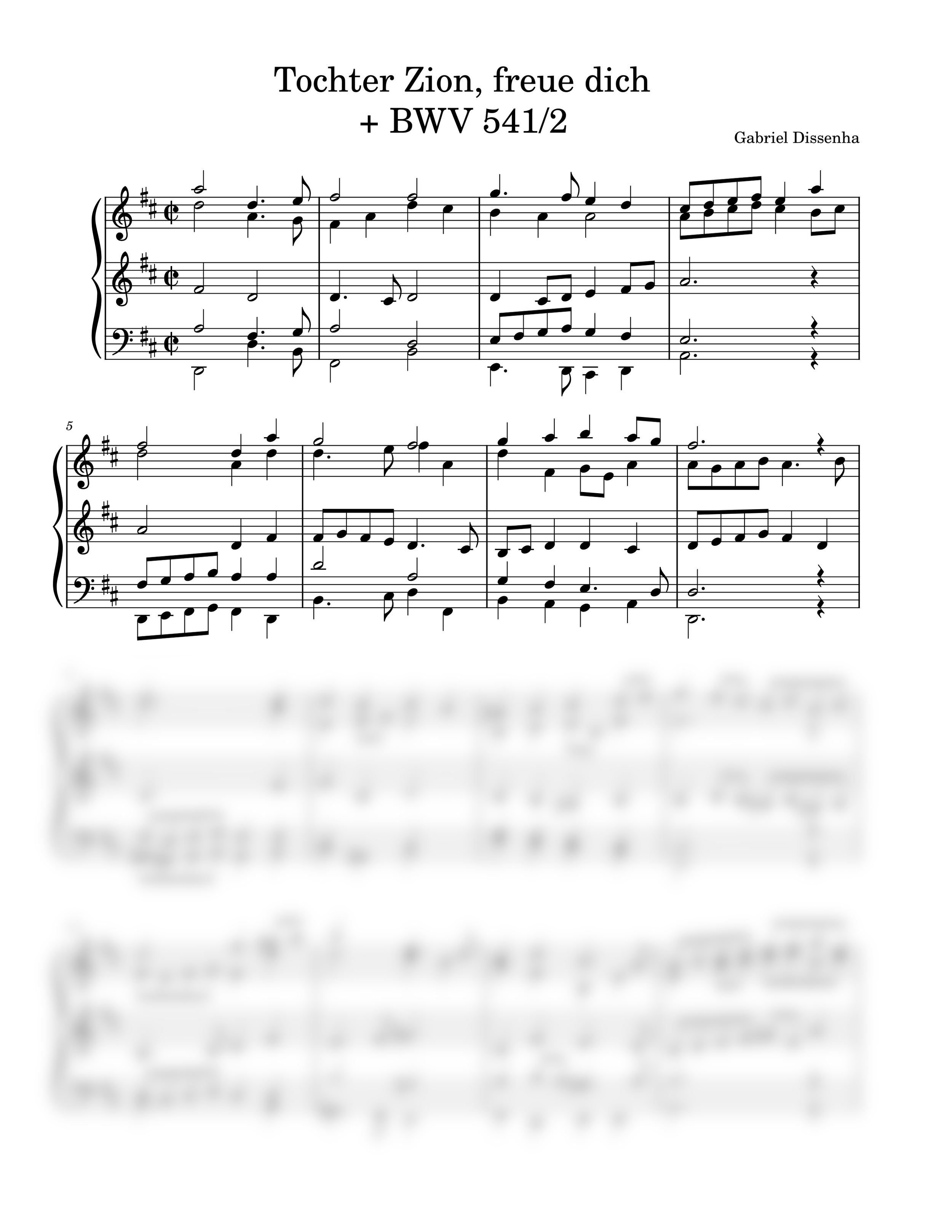 Tochter Zion + BWV 541/2 Postlude