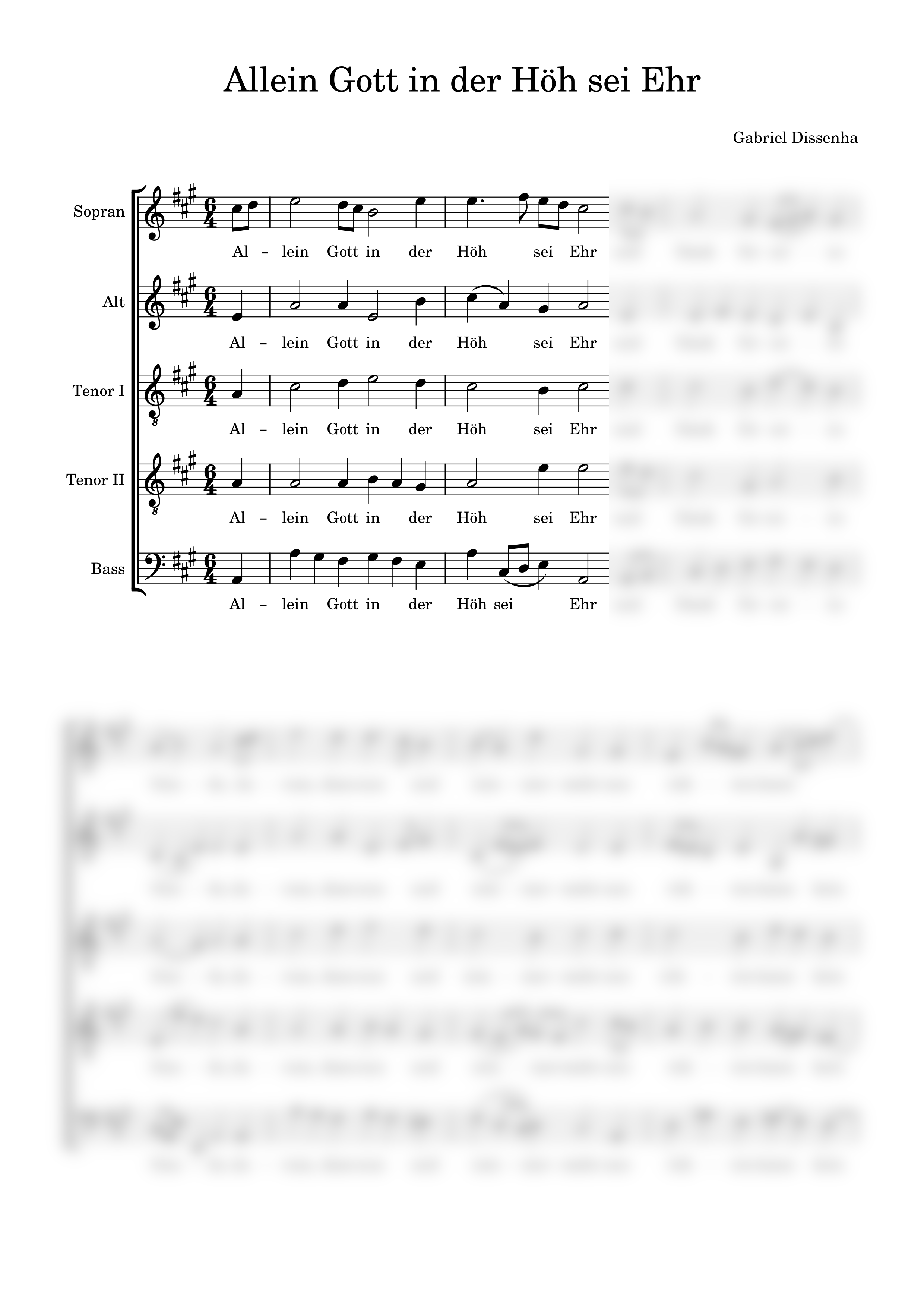 Allein Gott in der Höh sei Ehr