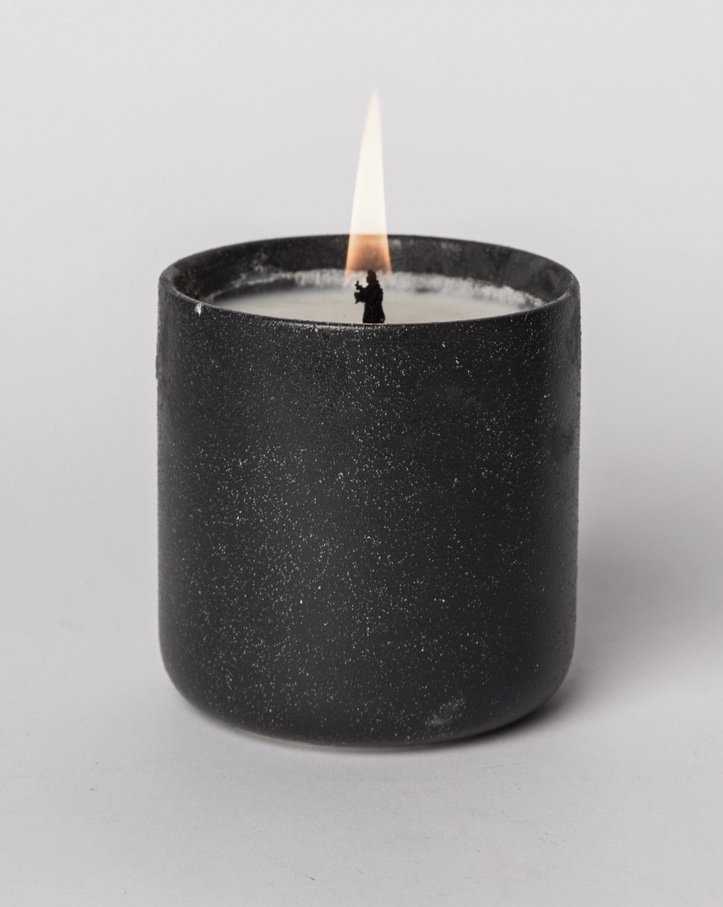 Soy Wax Scented Candle - Black