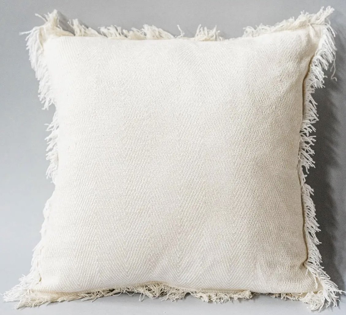 Frayed Edges - Pillow Cover