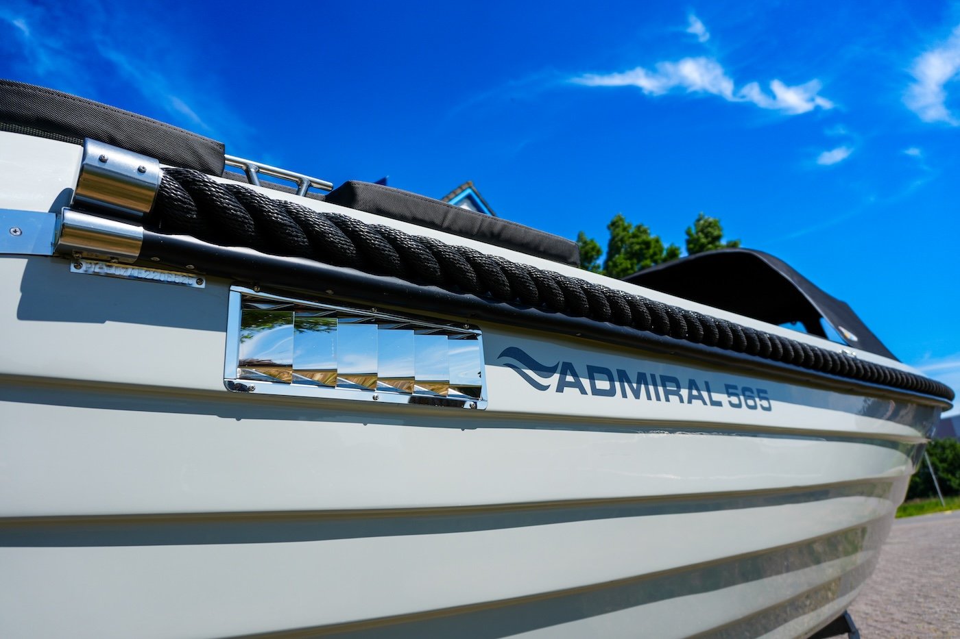 voorraad boot sloep grijs grijs admiral boats