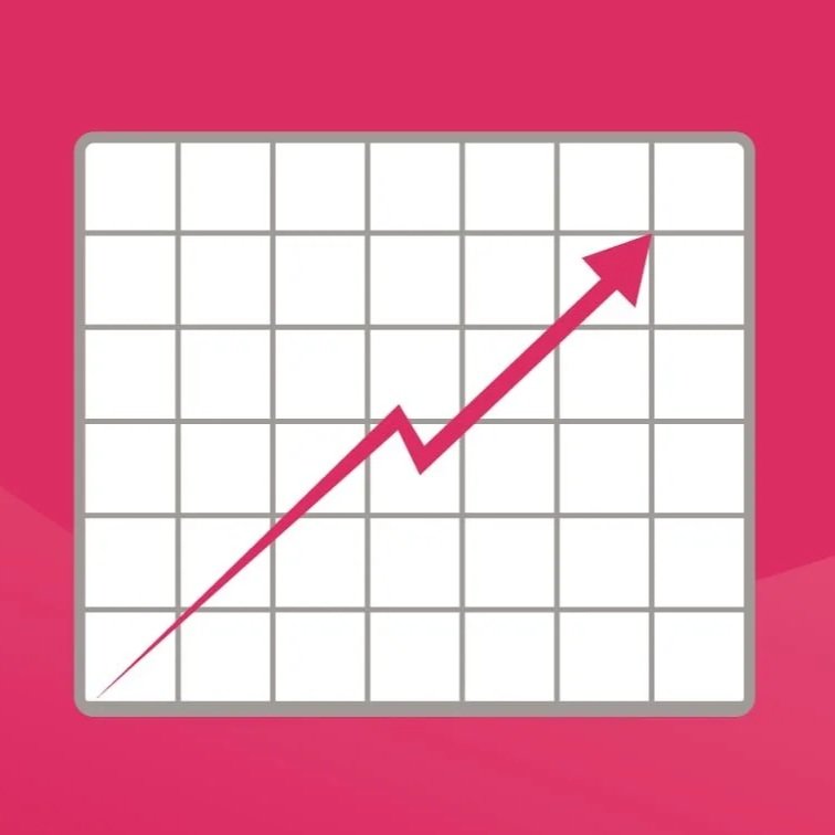 Flèche ascendante illustrant la productivité accrue grâce au recours à une adjointe virtuelle Bettsie