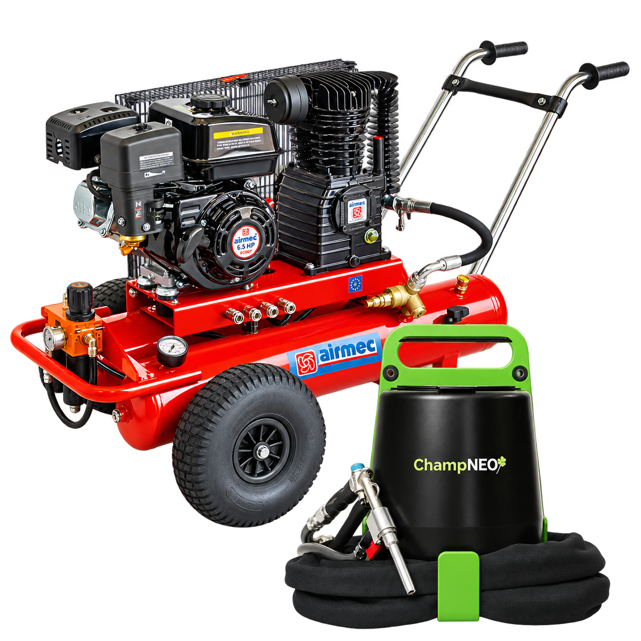 Airmec Compressor and Champ Neo Blaster.png