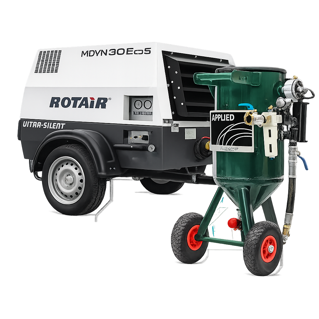 Applied 40 Litre Shot Blasting Machine & MDVN 30 Blasting Package