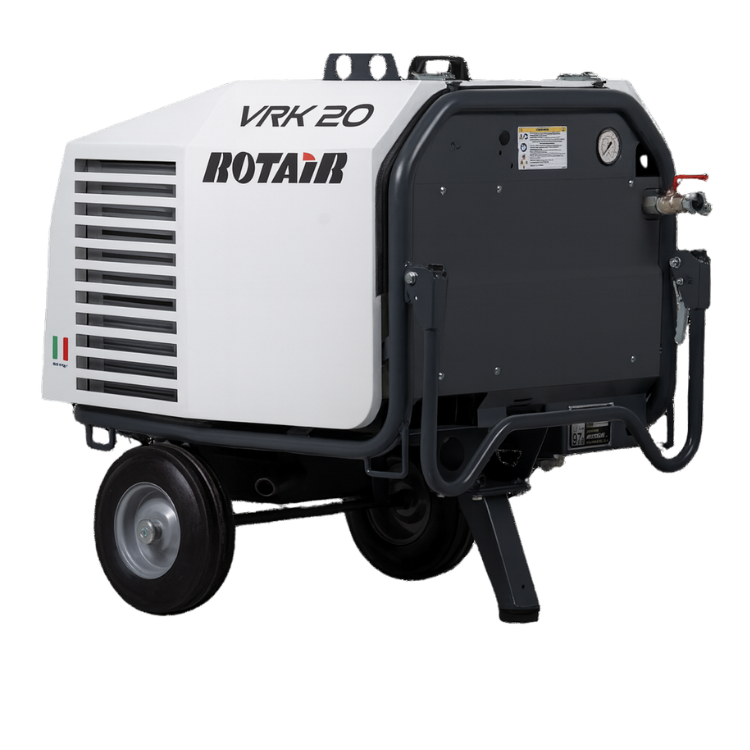 Rotair MDVN 32B Mobile Petrol Air Compressor - 113 CFM — CoolBlast