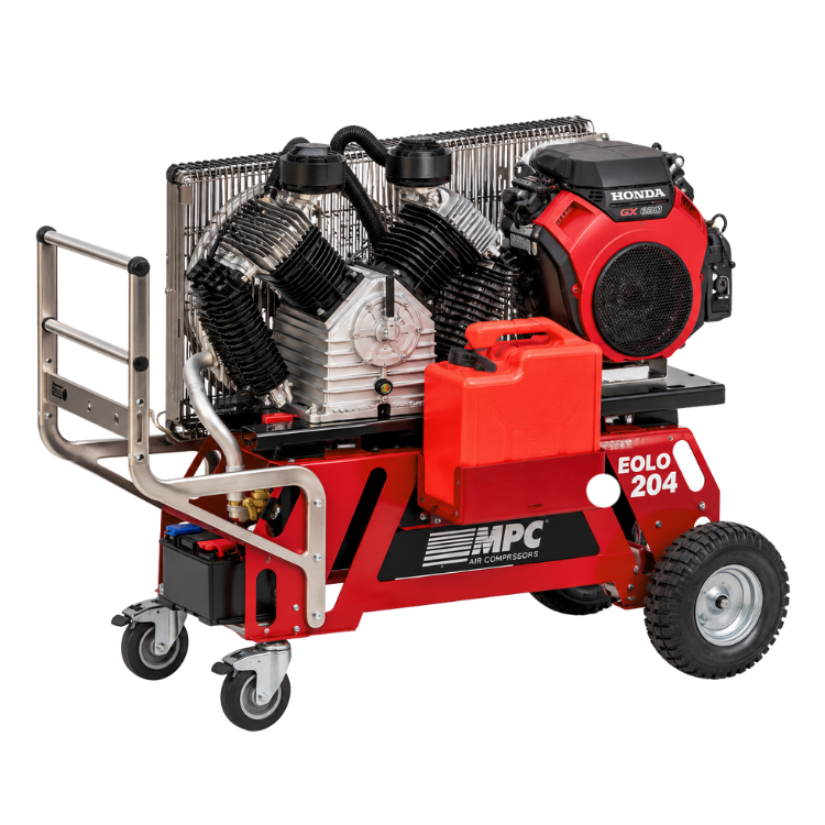 MPC EOLO 204 Portable Petrol Air Compressor – 64 CFM