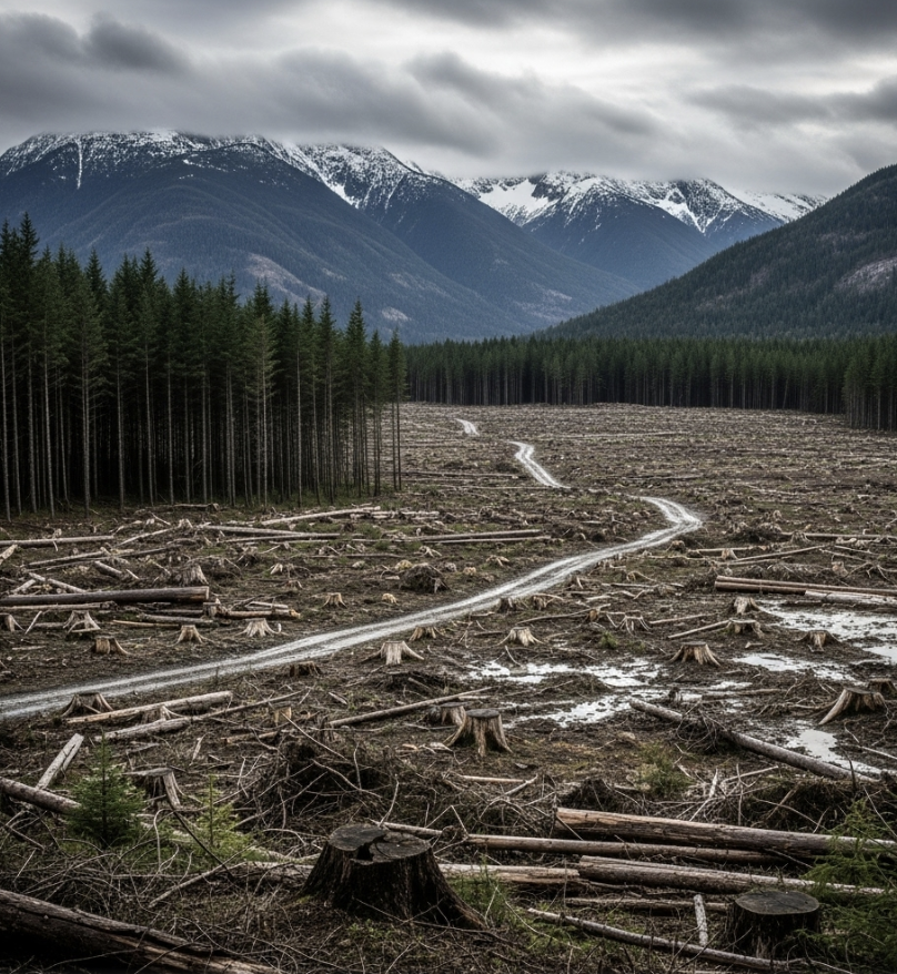 ‘Sustainable’ logging operations are clear-cutting Canada’s climate-fighting forests