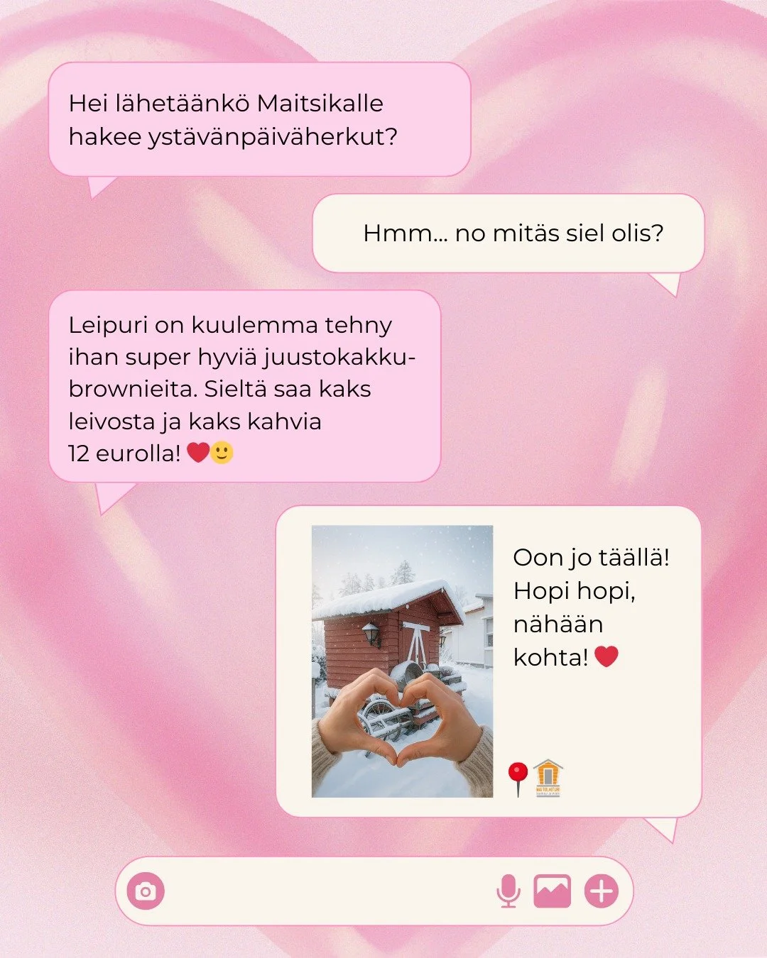 Oikein ihanaa yst&auml;v&auml;np&auml;iv&auml;&auml; kaikille! 

Nyt kipin kapin Maitsikalle hakemaan t&auml;lle p&auml;iv&auml;&auml; herkut tai juomaan kupposet kuumaa paikan p&auml;&auml;lle! ✨🧡

Hyv&auml;&auml; viikonloppua! 

#omankyl&auml;nolo