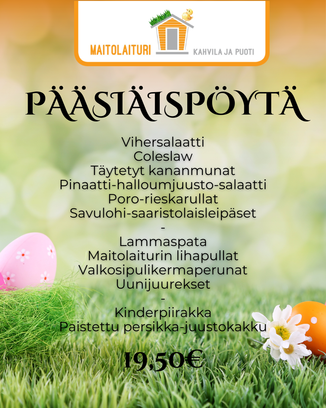 Pääsiäispöydän menu