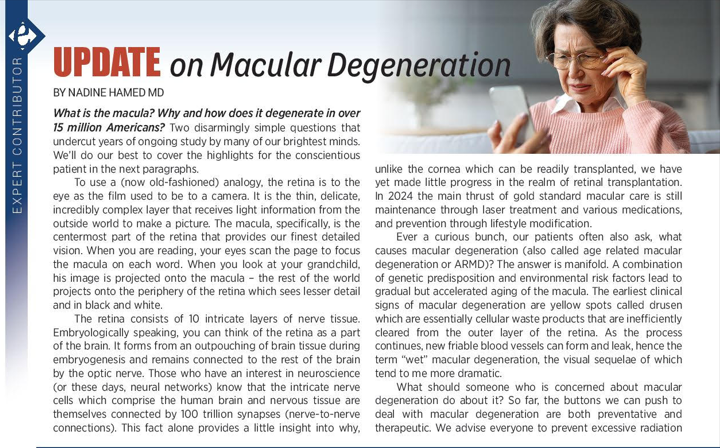 Update on Macular Degeneration