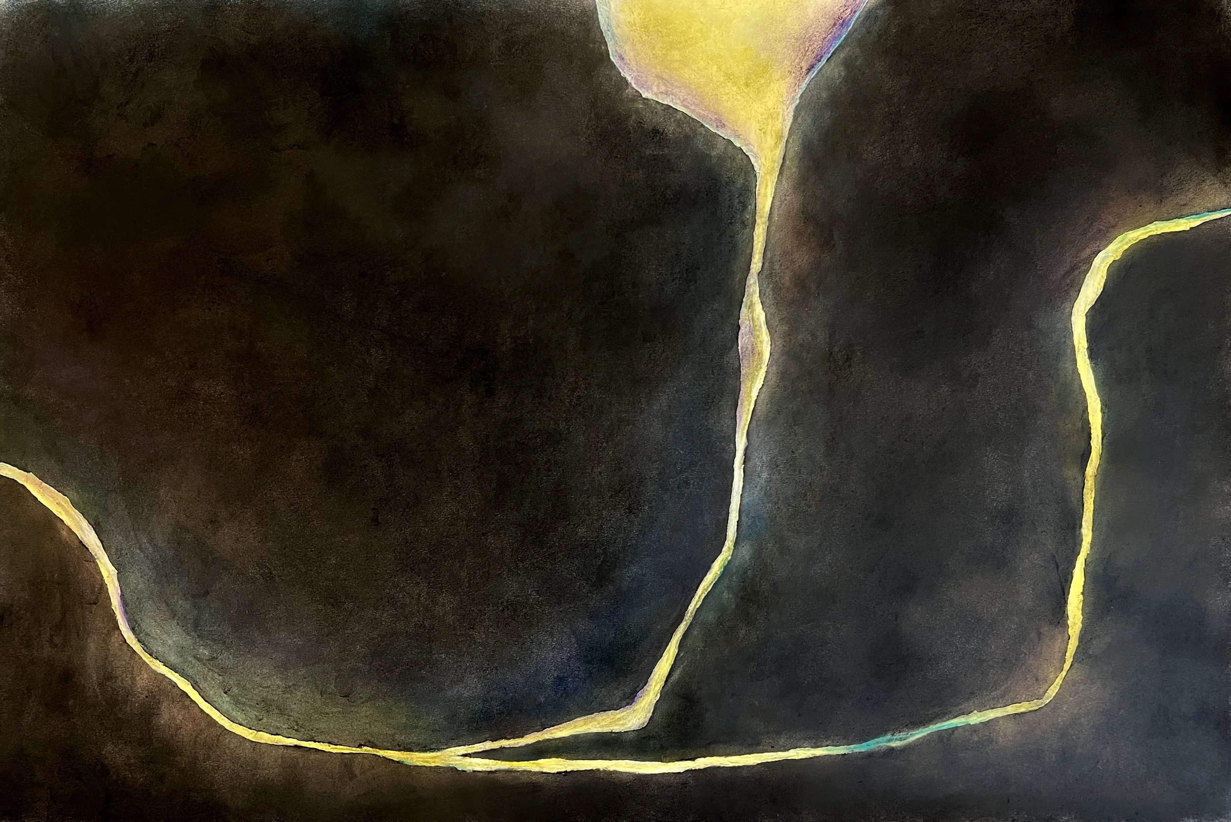 guiding light / 44”w x 30”h / mixed media / AVAILABLE