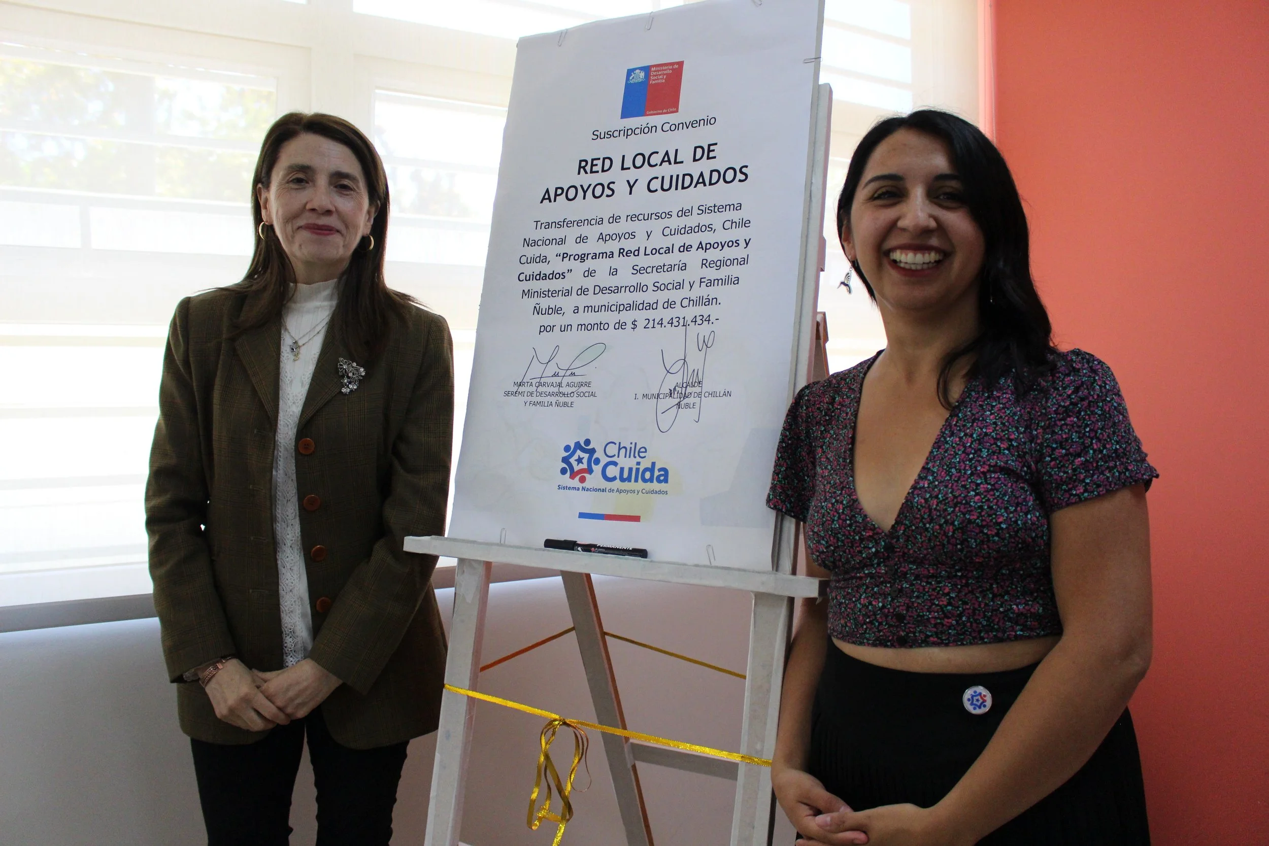 Municipalidad de Chillán y Desarrollo Social renuevan convenio del Programa Red Local de Apoyos y Cuidados