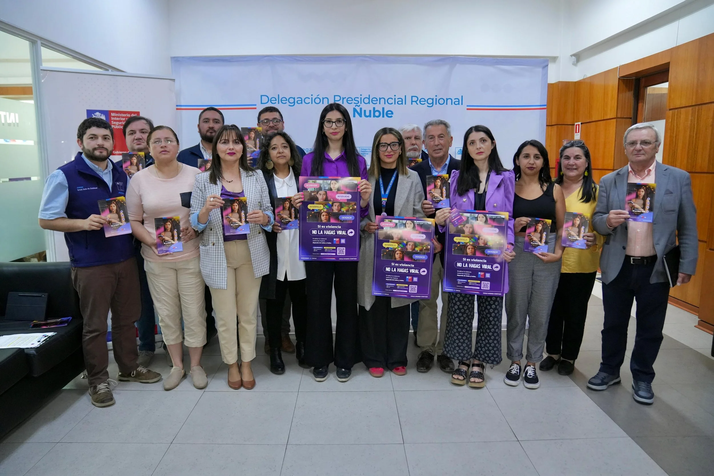 Junto a estudiantes del Liceo Marta Brunet de Chillán Seremi de la Mujer conmemora el 25N lanzando campaña anual de sensibilización con foco en juventudes