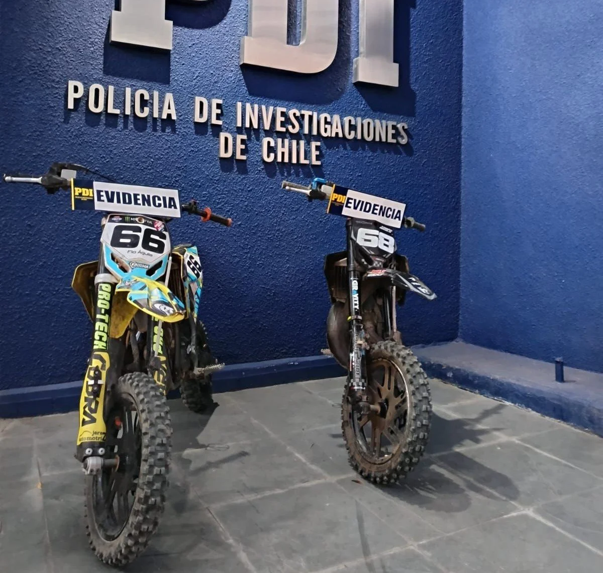 PDI RECUPERA DOS MOTOS DE NIÑO CAMPEÓN DE MOTOCROSS