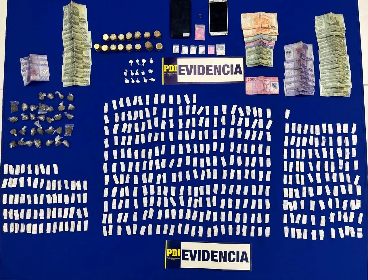 PDI DETUVO A SUJETO QUE VENDÍA DISTINTAS DROGAS EN SAN CARLOS