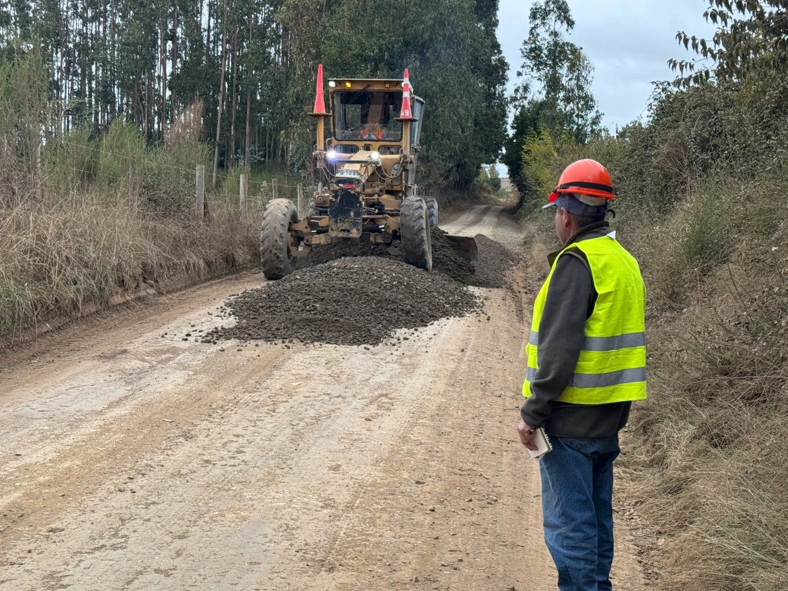 UN 7% DE AVANCE LLEVAN OBRAS DE PAVIMENTACIÓN DE RUTA ALTERNATIVA ENTRE QUIRIHUE Y COBQUECURA LOS TEMOS-LA ACHIRA