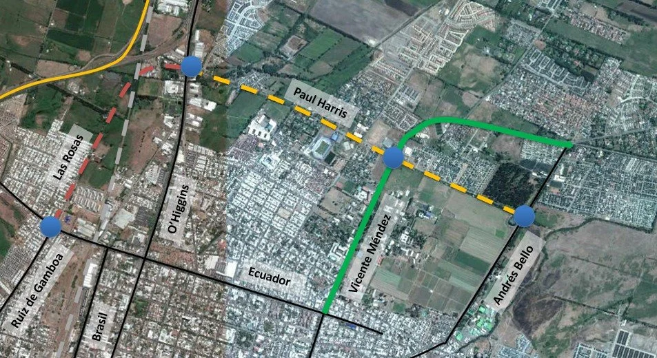 Llaman a licitación diseño para mejoramiento de Avenida Vicente Méndez, Paul Harris y Las Rosas