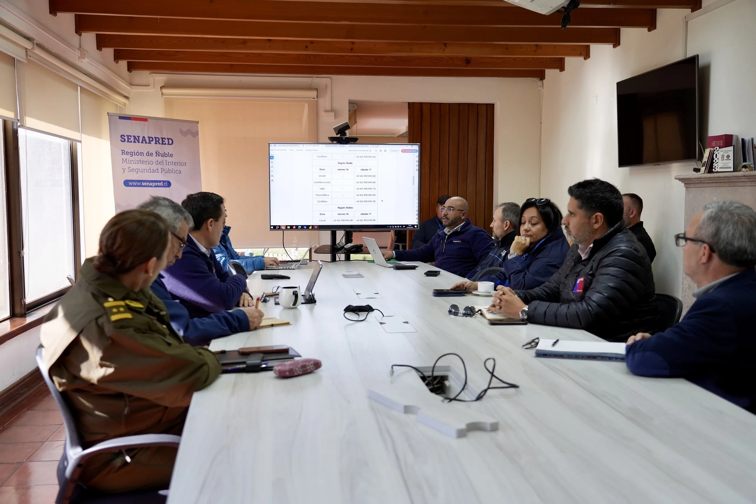 Autoridades realizan llamado a la precaución por fuertes vientos y lluvia para este fin de semana en Ñuble