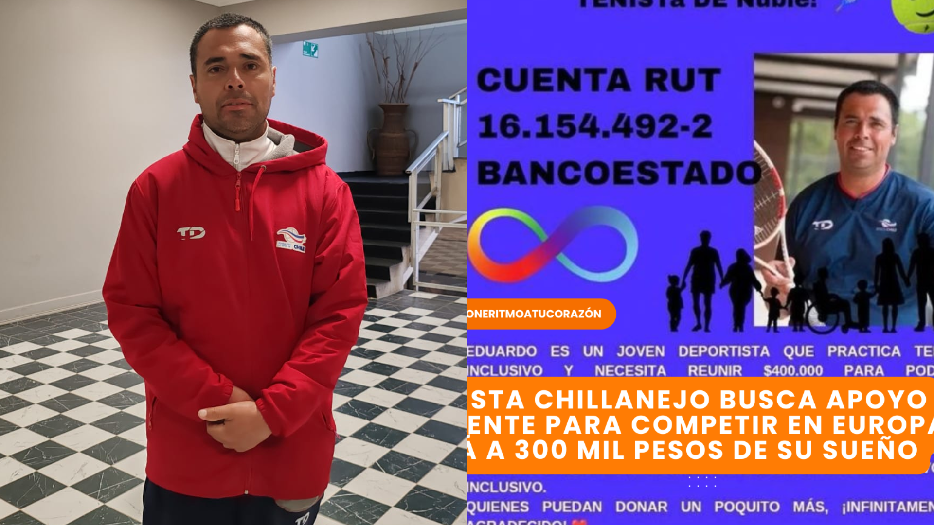 Tenista chillanejo a un paso de cumplir su sueño internacional: necesita apoyo urgente para competir en Europa