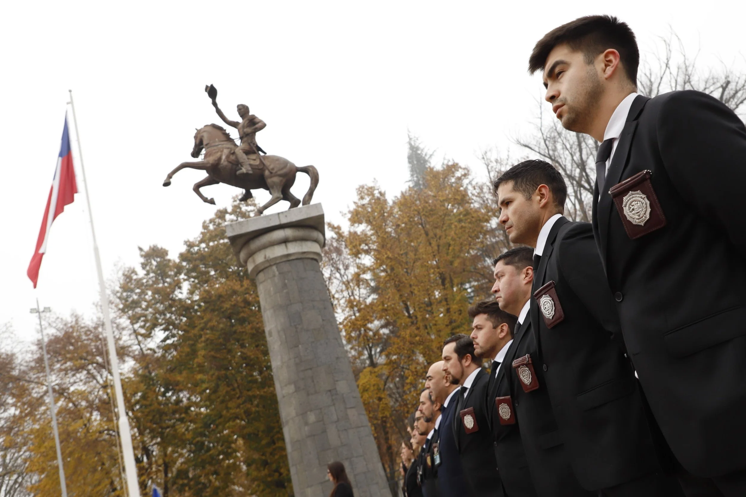 PDI da inicio a actividades por 92° aniversario en Ñuble con izamiento de bandera nacional