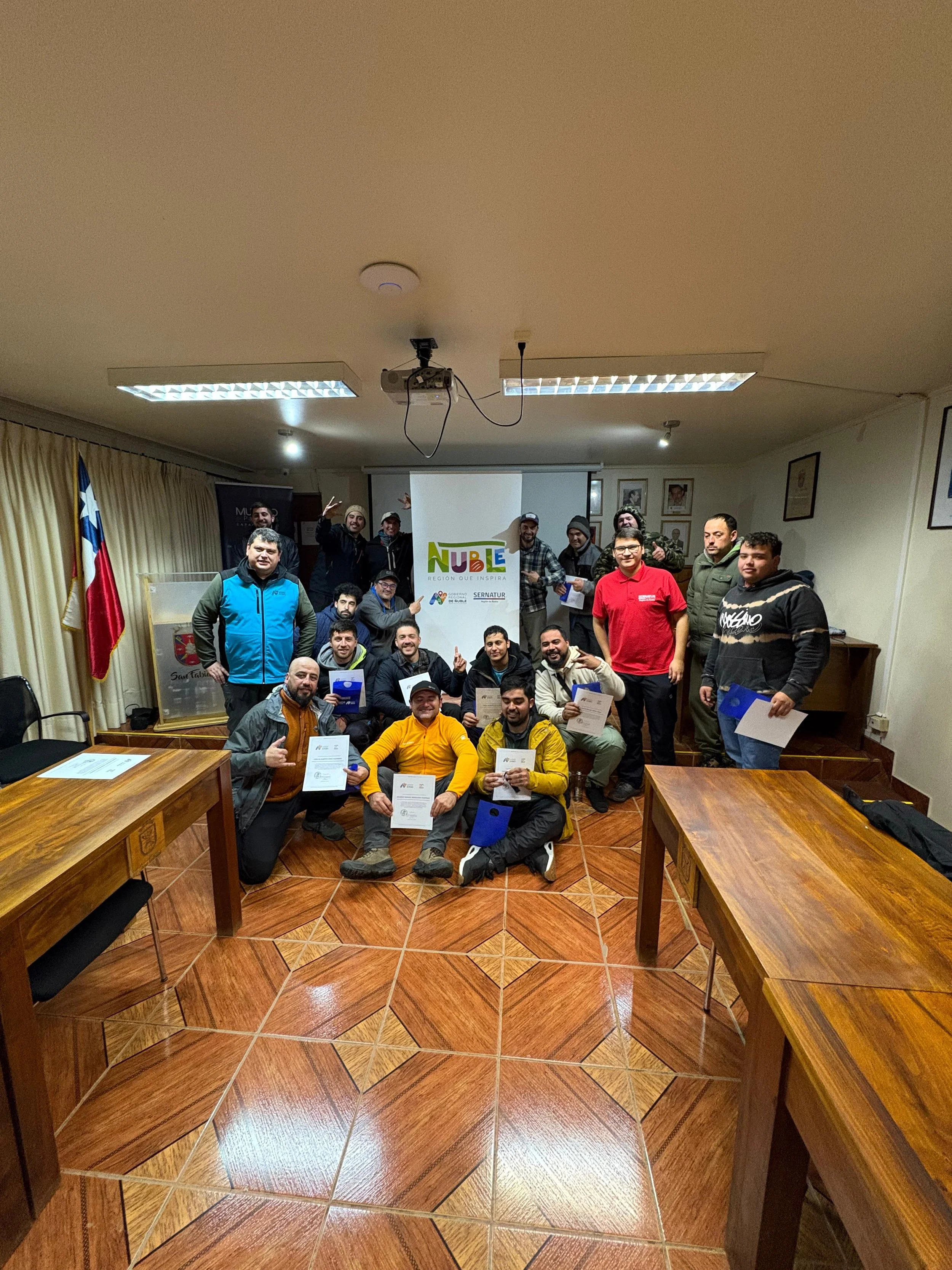 Guías de Turismo de Ñuble se Capacitan en Rescate en Aguas Blancas y Primeros Auxilios WAFA