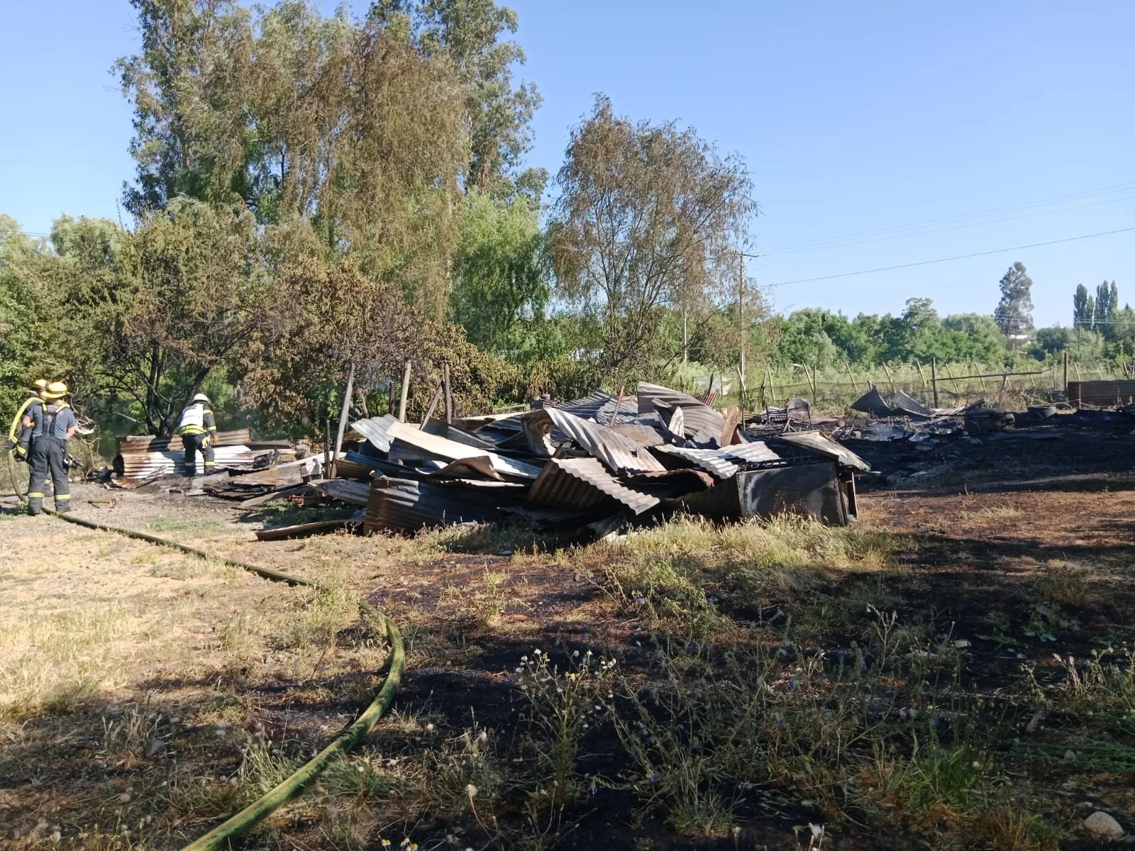 Incendio estructural destruye vivienda en sector Caracol Pal Pal, Bulnes&nbsp;
