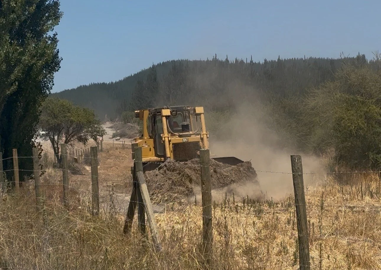 MOP ya lleva más de 35 kilómetros de cortafuegos construidos en Ñuble para prevenir incendios forestales