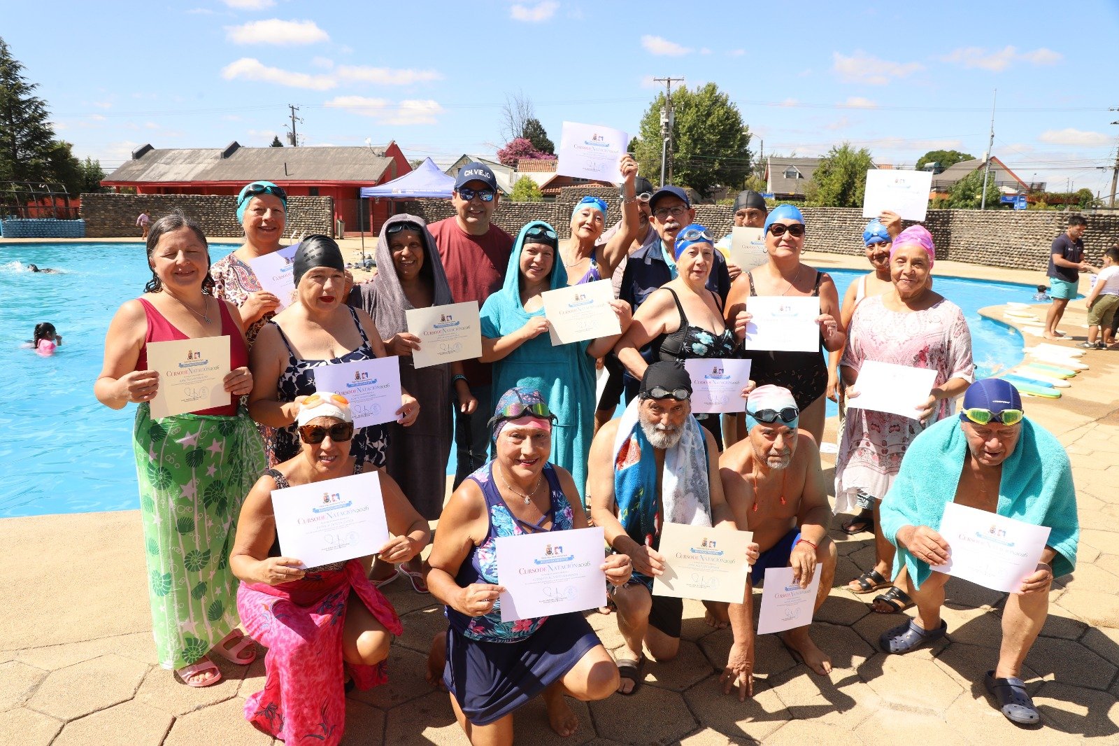 Más de 100 alumnos certifican su participación en los cursos gratuitos de natación impulsados por la Municipalidad de Chillán Viejo&nbsp;