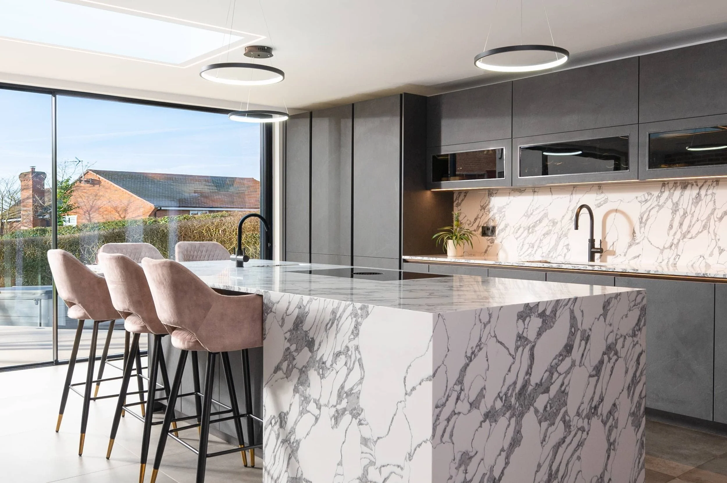 AG Quartz Arabescato Q Worktop Project