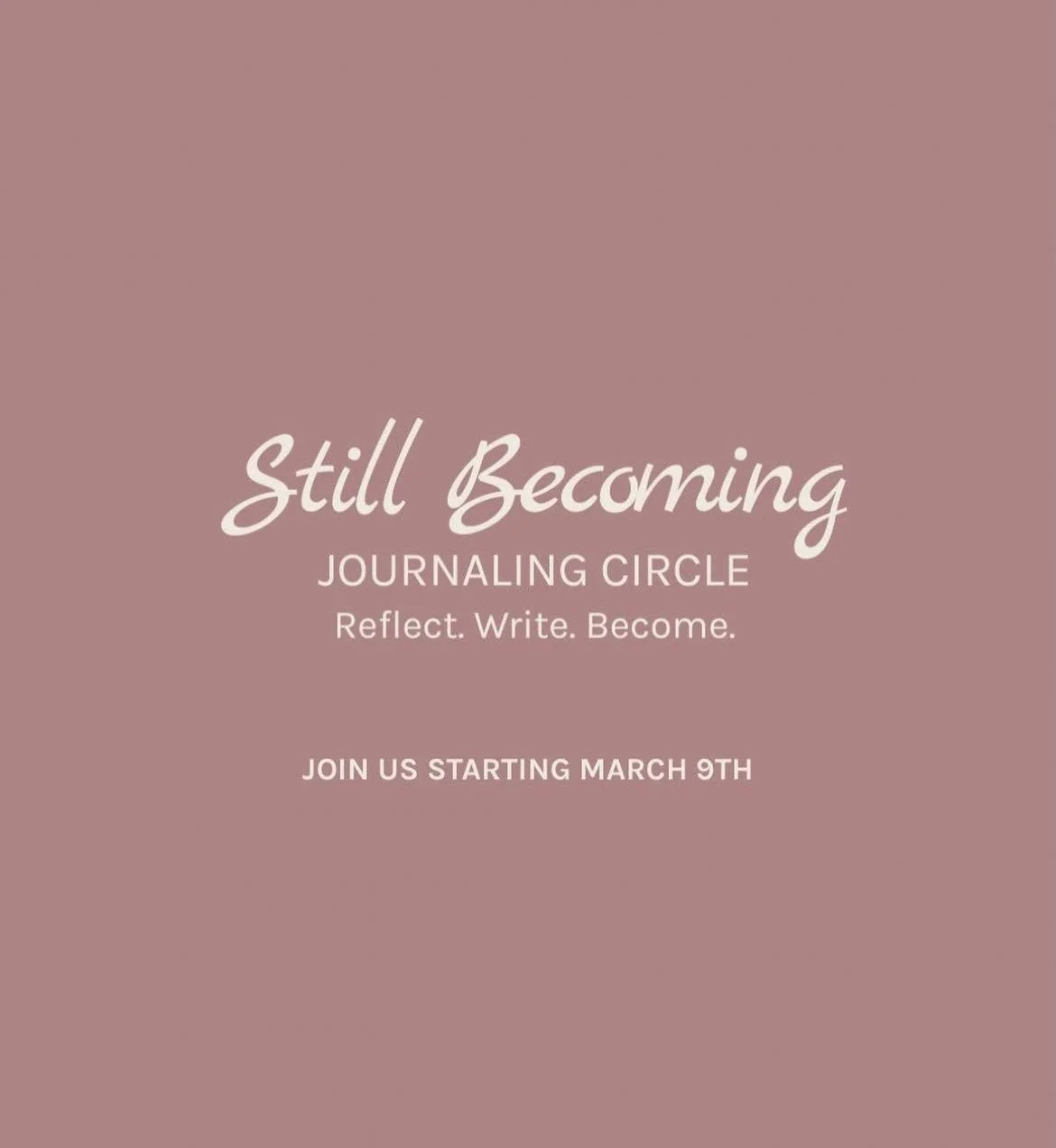 Still Becoming