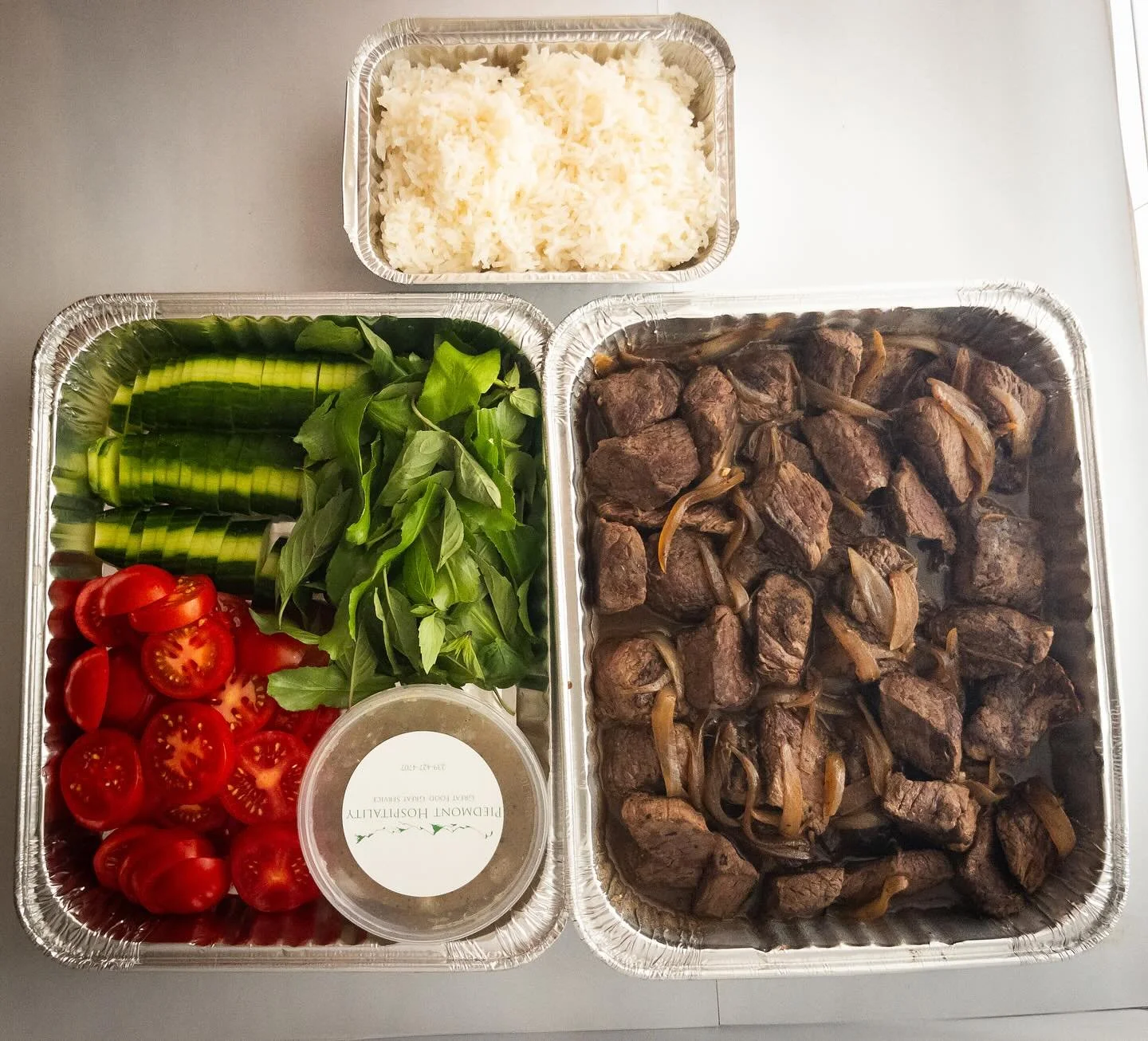 Vietnamese Steak Tip Dinner.