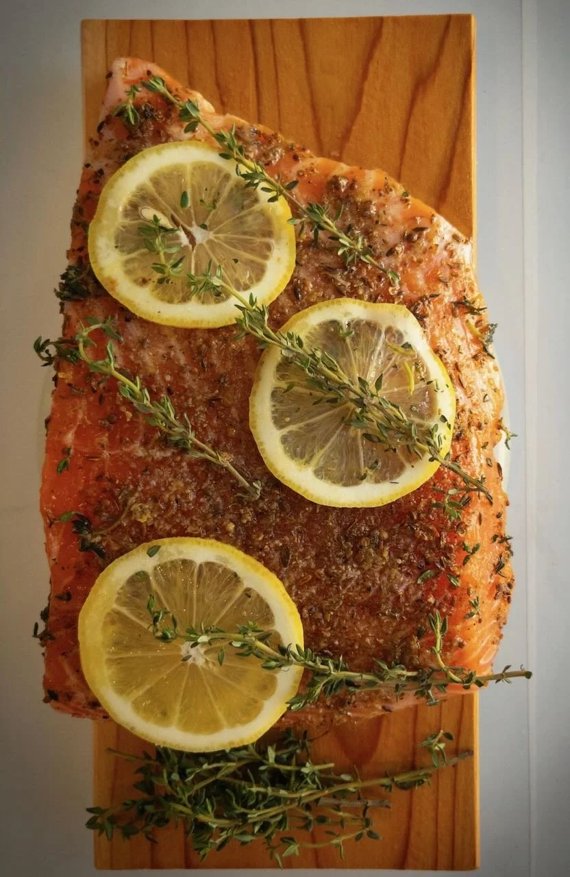 Cedar Plank Herbed Salmon
