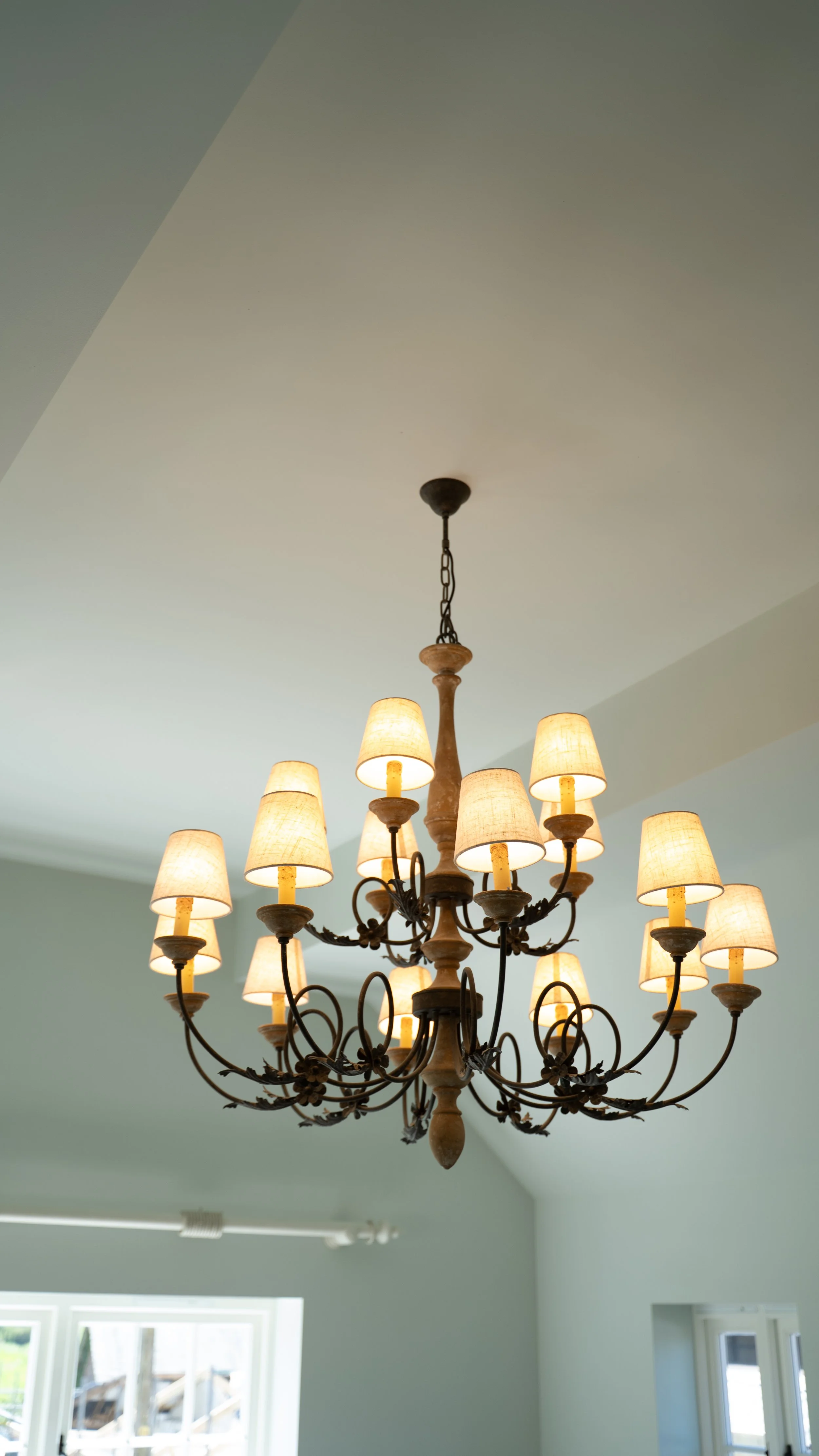 light fittings installed by RW electrical within a new electrical installation 