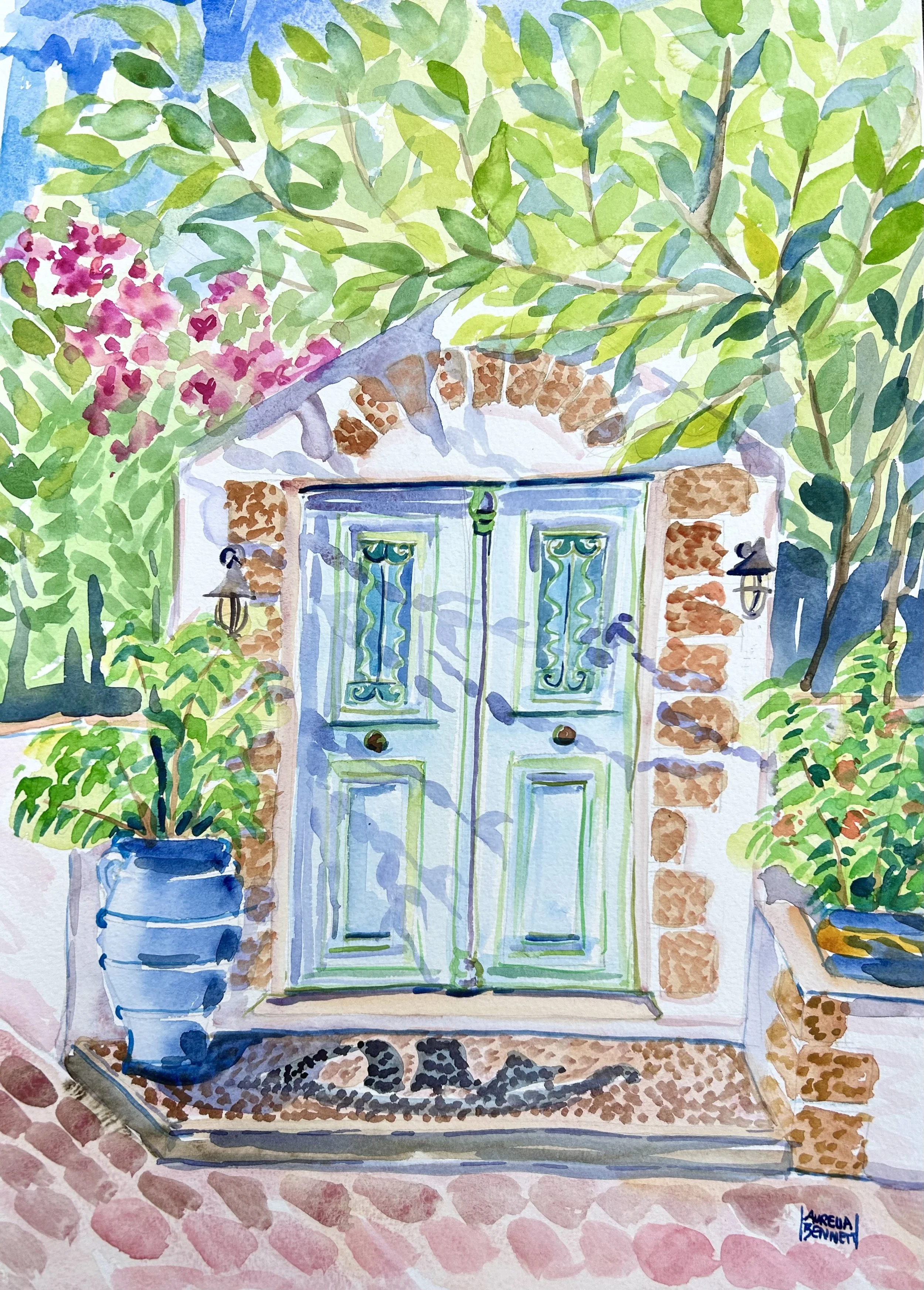 Door (Spetses island, Greece), (32 x 40cm)