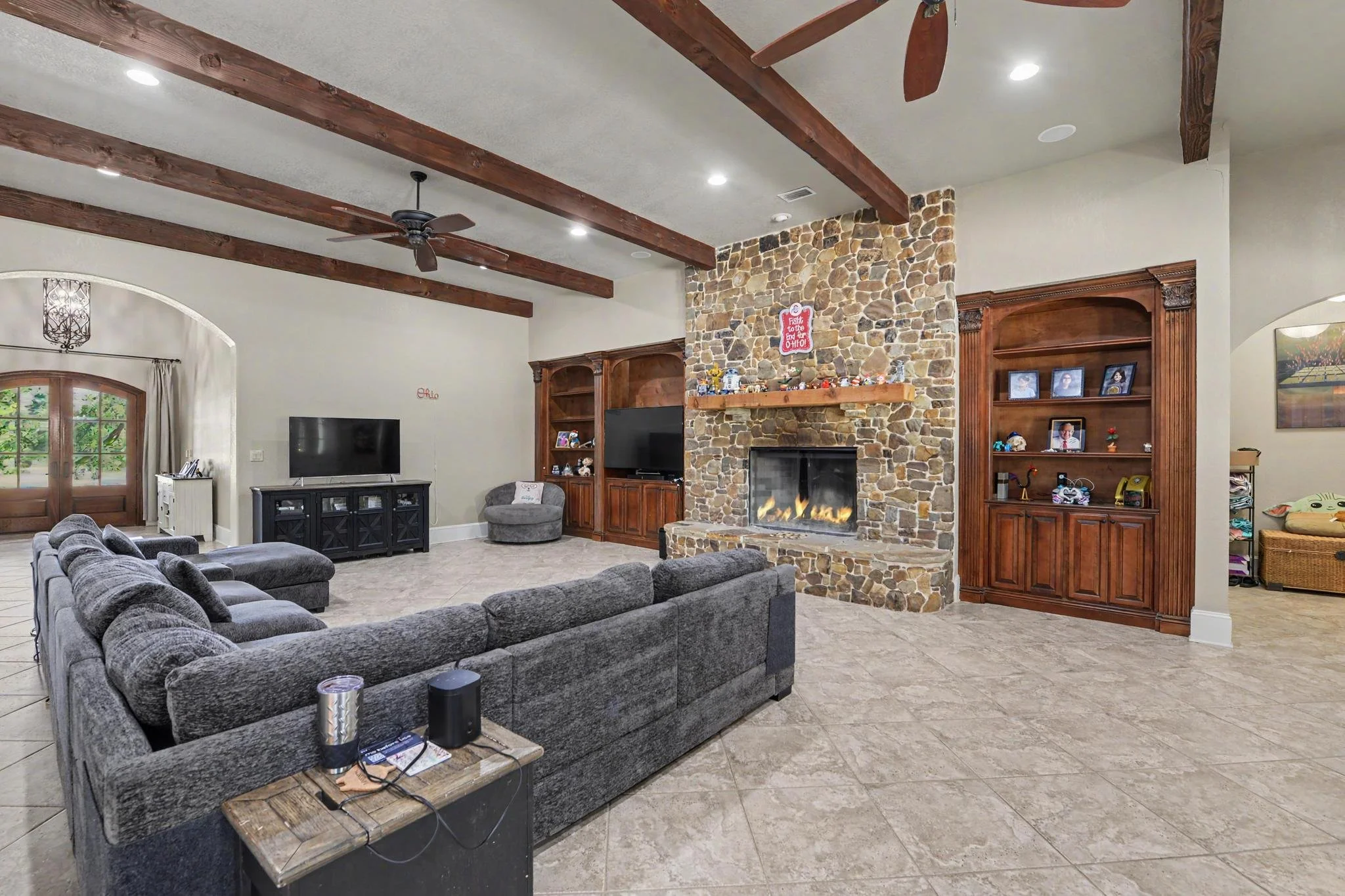large home with 20 acres stone siding and walkway with guest house and gunite salt water pool located in agricola mississippi in george county ms