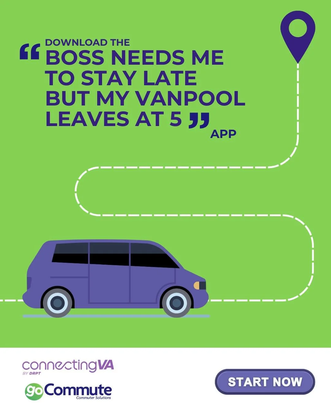 Have you downloaded the ConnectingVA app yet? Crush your New Year's Resolutions to save money, cut down on your carbon footprint, and more when you start logging your trips. Did we mention it's free? 

Sign up now on our website to get started! 👩&zw