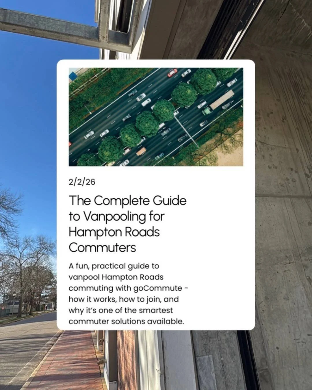 Wondering about vanpool but unsure where to start? 🚐💨

Our complete guide is the perfect tool to get started. Check it out on our website. 👩&zwj;💻