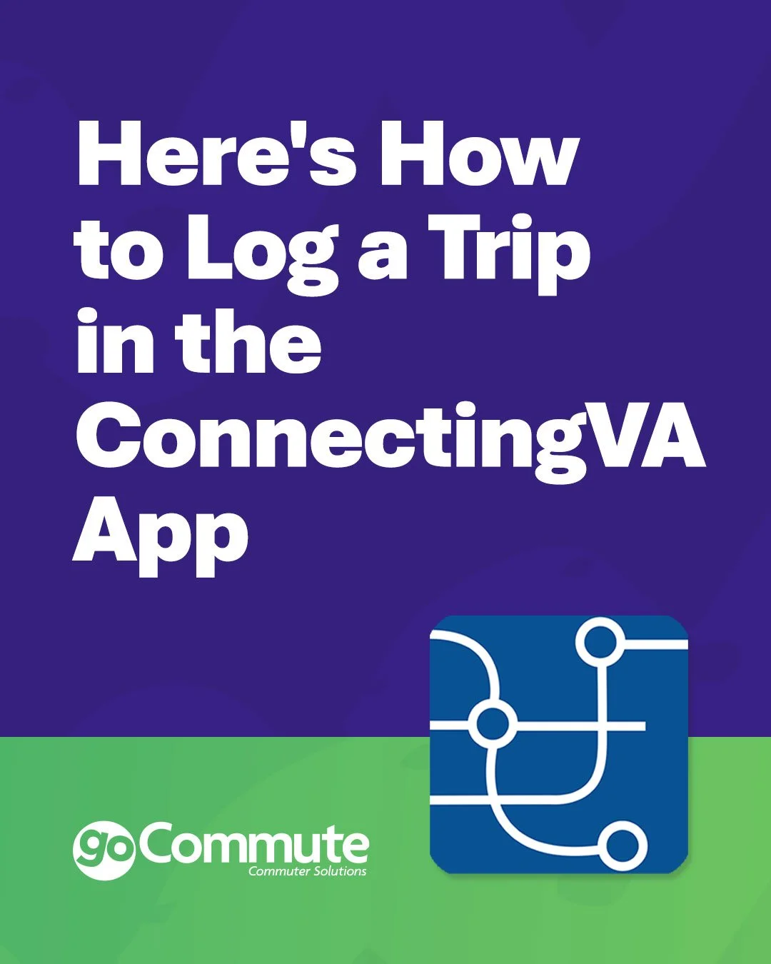 Logging a trip in the ConnectingVA app is easy as 1-2-3! ⤵️

1️⃣ Open the app and click on 'Trips' at the bottom
2️⃣ Click on 'Record a Trip'
3️⃣ Fill out all the details

It's that easy! 👏

Plus, the more trips you record, the more you can get rewa