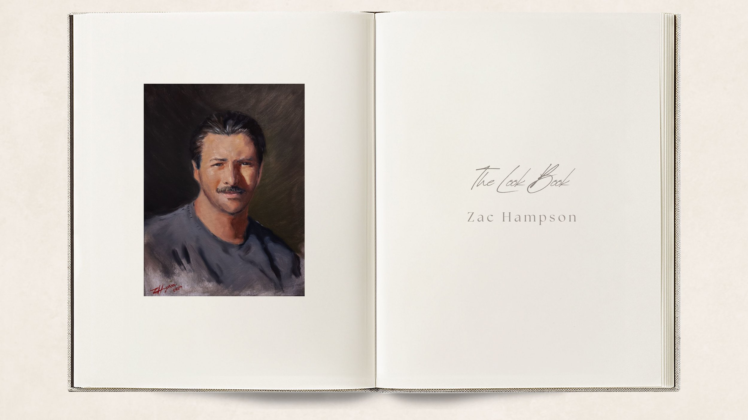 zac hampson professional artist doing live wedding paintings 